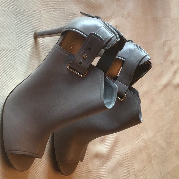 Cole Haan peep toe booties. - Picture 4 of 7